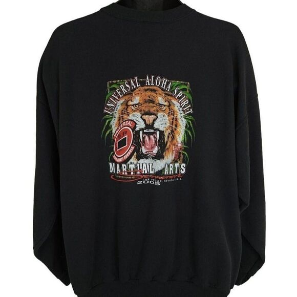 Universal Kempo Karate Sweatshirt Vintage Y2K 2005 Martial Arts Aloha Spirit XL